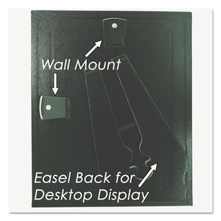 Leatherette Document Frame, 8.5 x 11, Black, Pack of Two - 