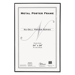 Metal Poster Frame, Plastic Face, 24 x 36, Black