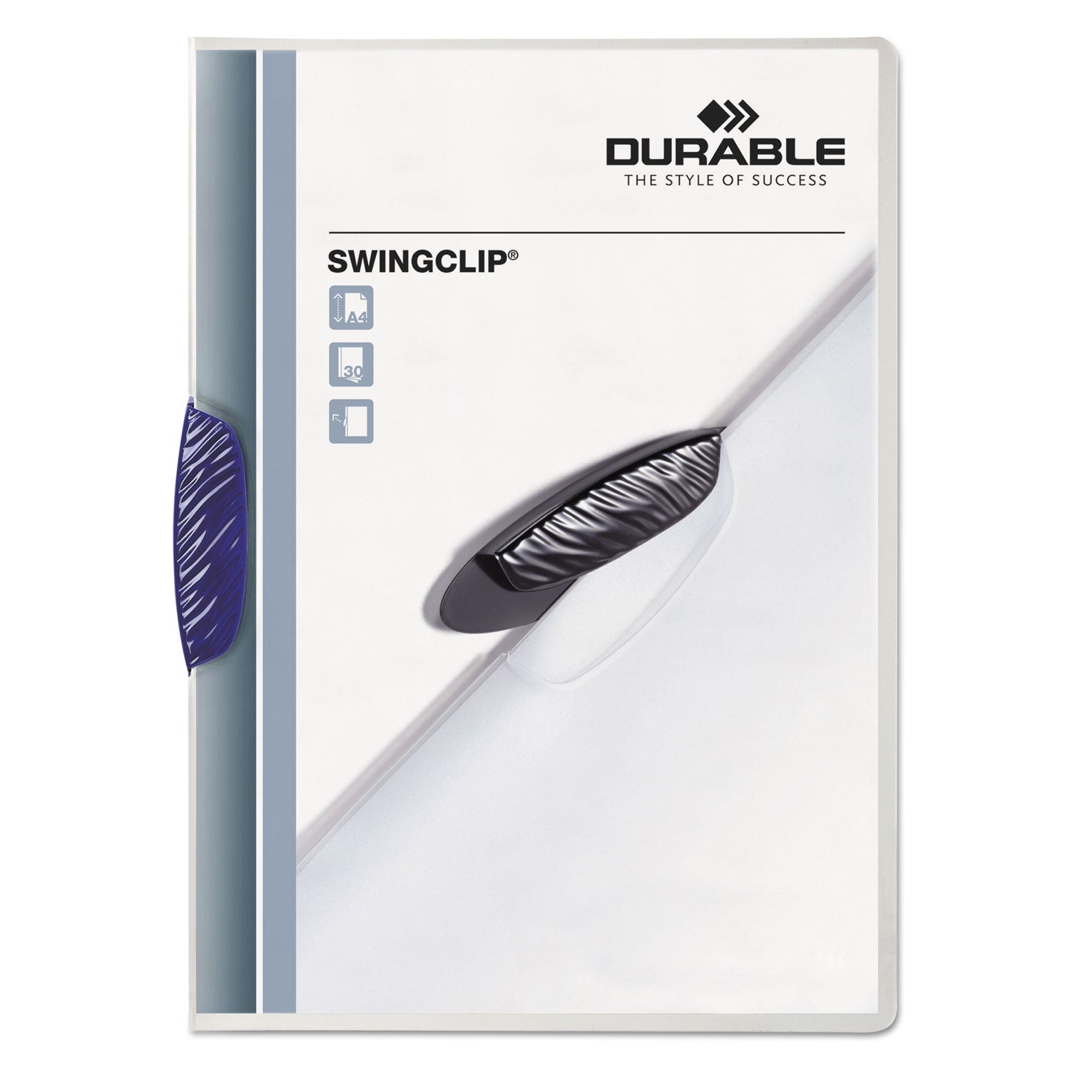 Swingclip Clear Report Cover, Swing Clip, 8.5 x 11, Clear/Clear, 5/Pack - 