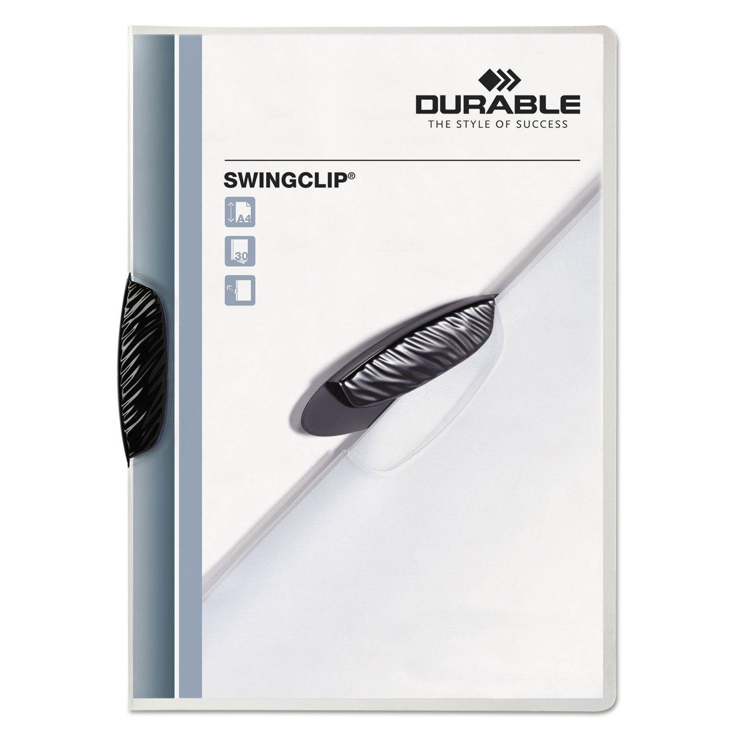 Swingclip Clear Report Cover, Swing Clip, 8.5 x 11, Clear/Clear, 5/Pack - 