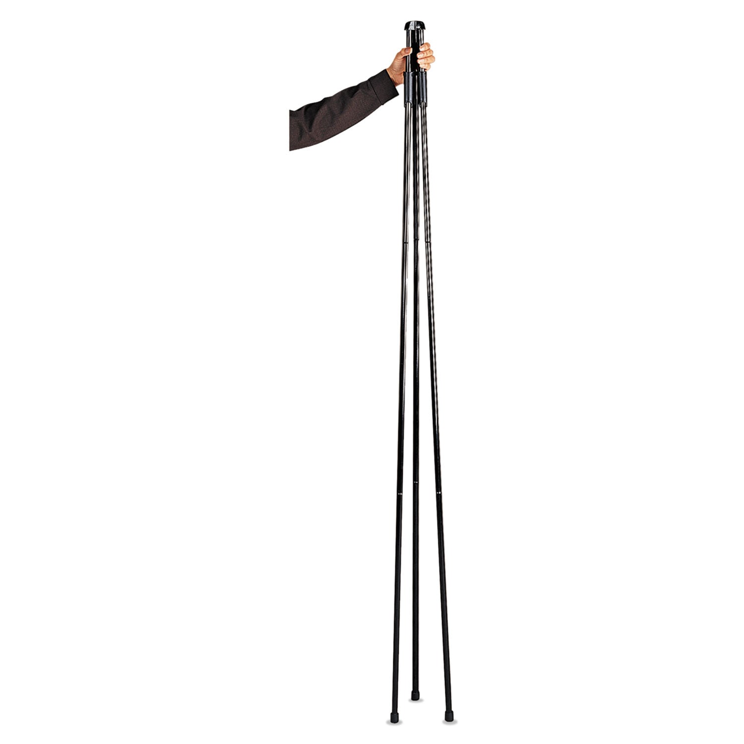 Heavy-Duty Adjustable Instant Easel Stand, 25" to 63" High, Steel, Black - 