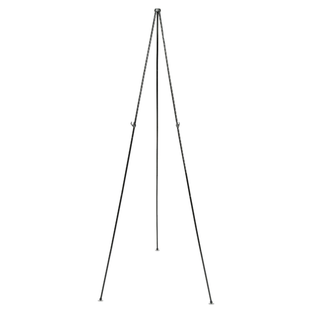 Full Size Instant Easel, 62.38" Maximum Height, Steel, Black - 