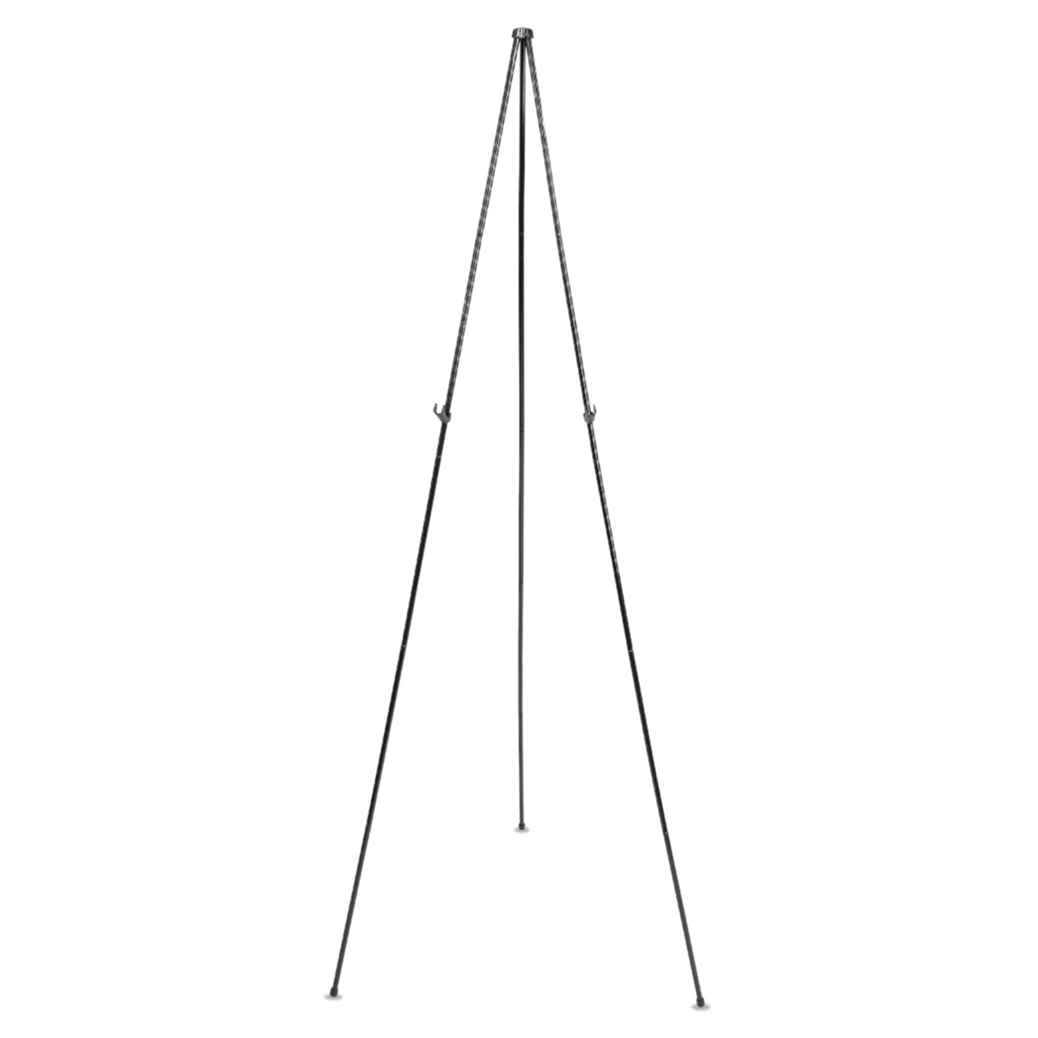 Full Size Instant Easel, 62.38" Maximum Height, Steel, Black - 