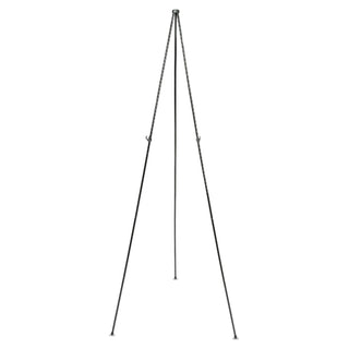 Full Size Instant Easel, 62.38" Maximum Height, Steel, Black - 