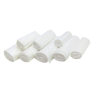 High-Density Commercial Can Liners, 7 gal, 6 mic, 20" x 22", Clear, 50 Bags/Roll, 40 Perforated Rolls/Carton