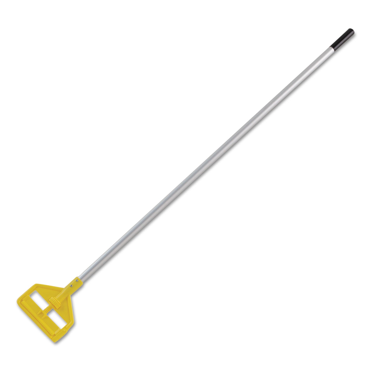 Invader Aluminum Side-Gate Wet-Mop Handle, 60", Gray/Yellow - 