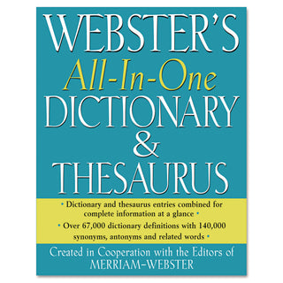 All-In-One Dictionary/Thesaurus, Hardcover, 768 Pages