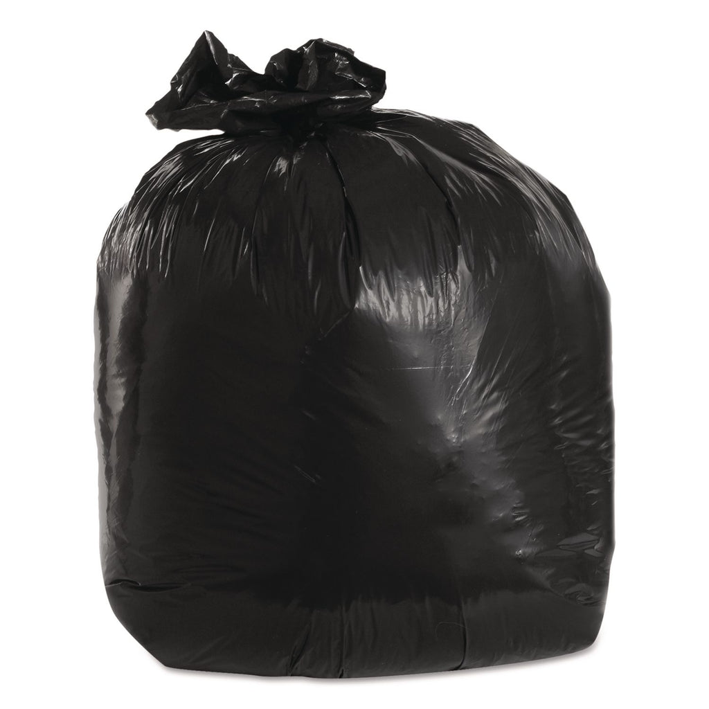 Low-Density Can Liners, 20 gal, 1.25 mil, 30" x 36", Black, 100/Carton