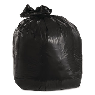 Low-Density Can Liners, 20 gal, 1.25 mil, 30" x 36", Black, 100/Carton