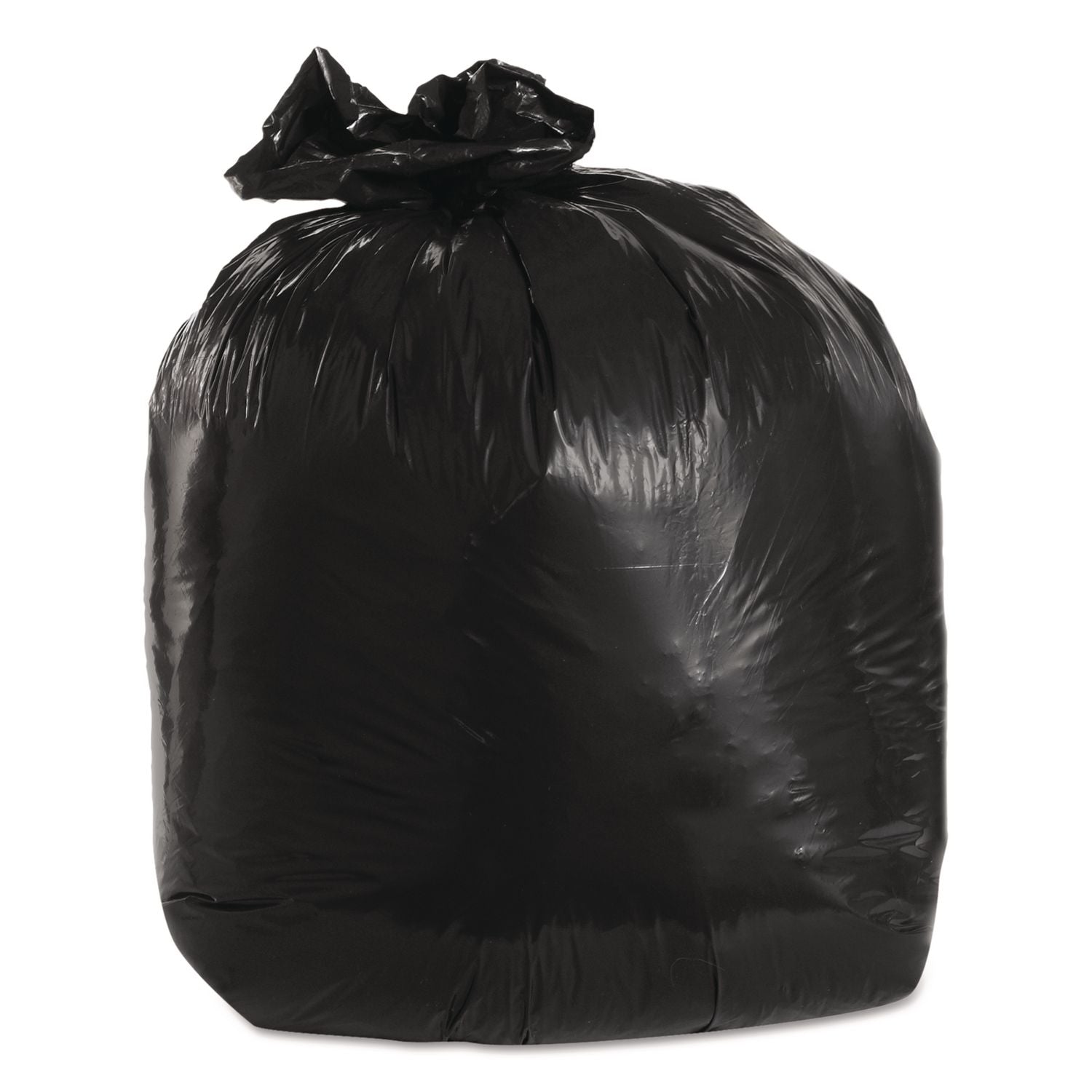 Low-Density Can Liners, 20 gal, 1.25 mil, 30" x 36", Black, 100/Carton