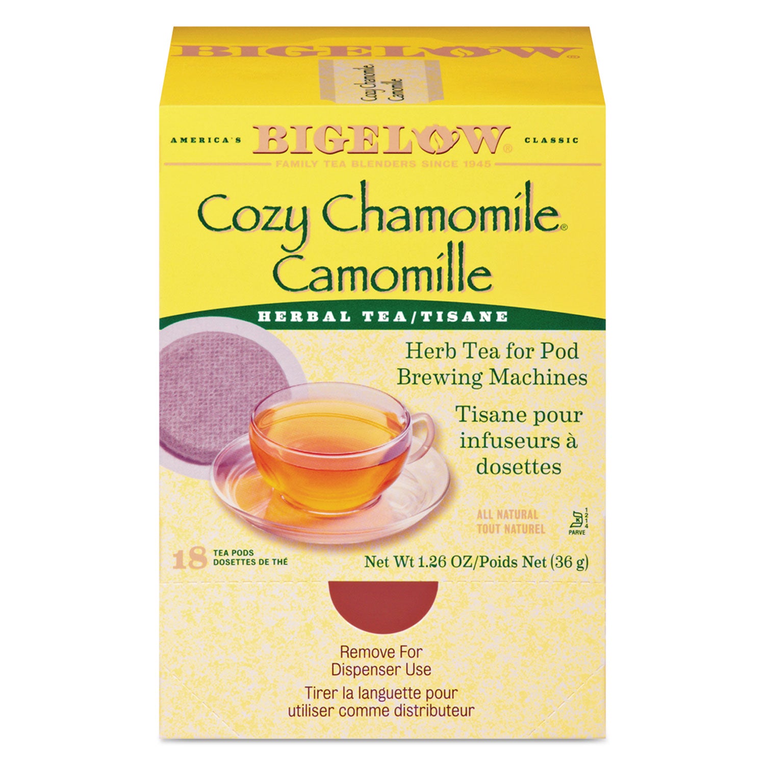 cozy-chamomile-herbal-tea-pods-190-oz-18-box_btc10906 - 1