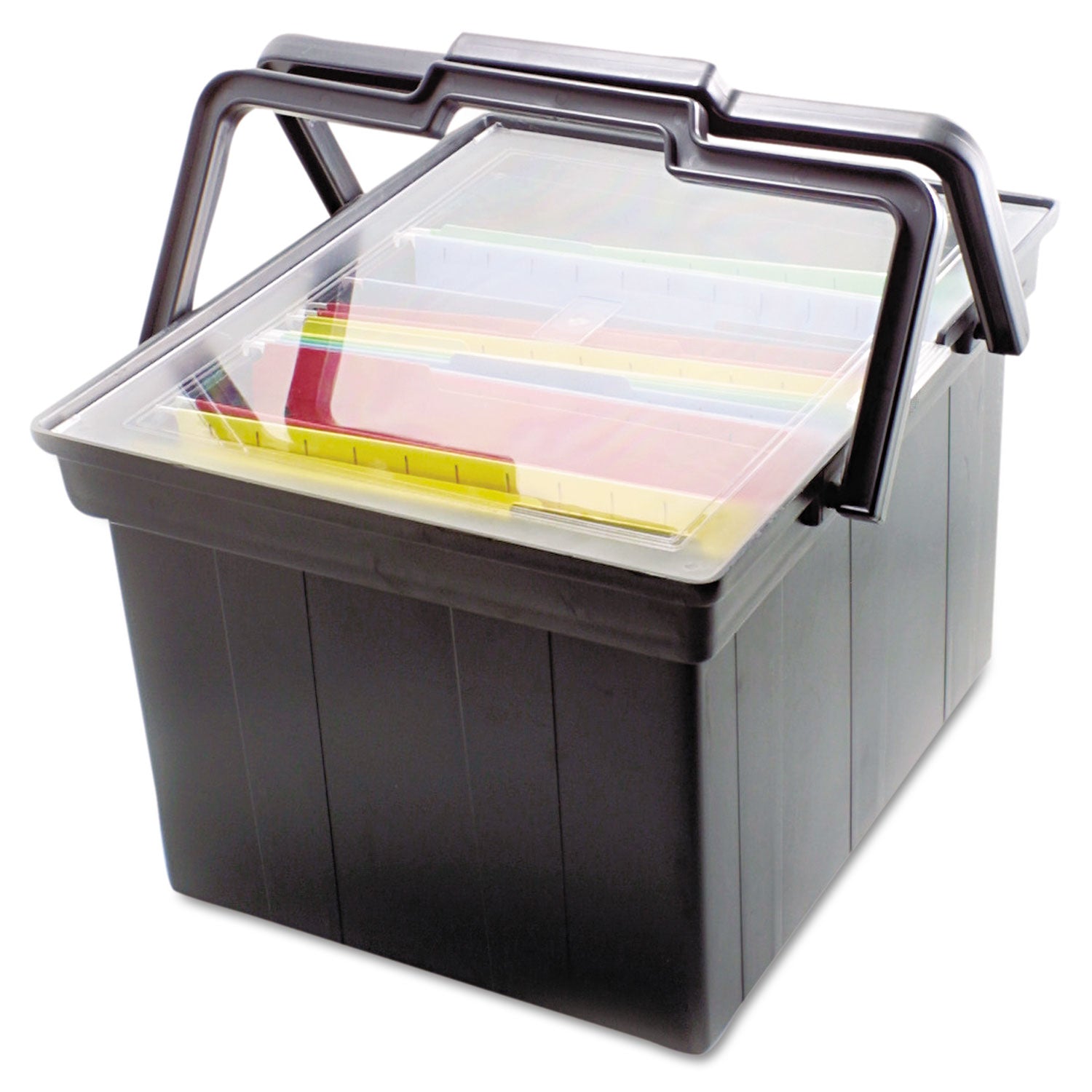 Companion Portable File, Letter/Legal Files, 17" x 14" x 11", Black - 