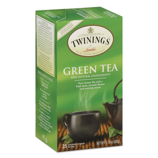 Twinings of London 100% Natural Green Tea Bag - 25 Cup - 25 / Box