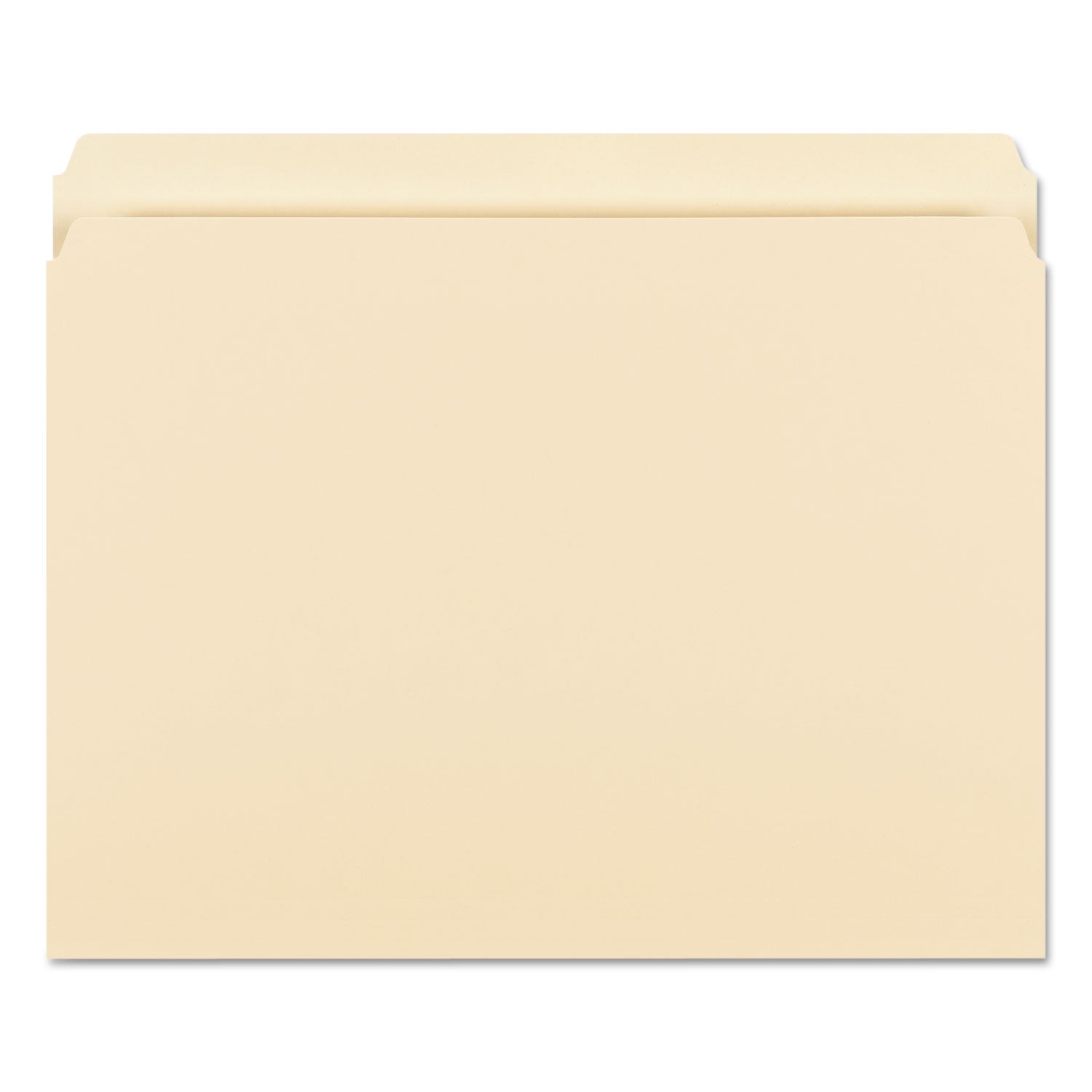 Manila File Folders, Straight Tabs, Letter Size, 0.75" Expansion, Manila, 100/Box - 