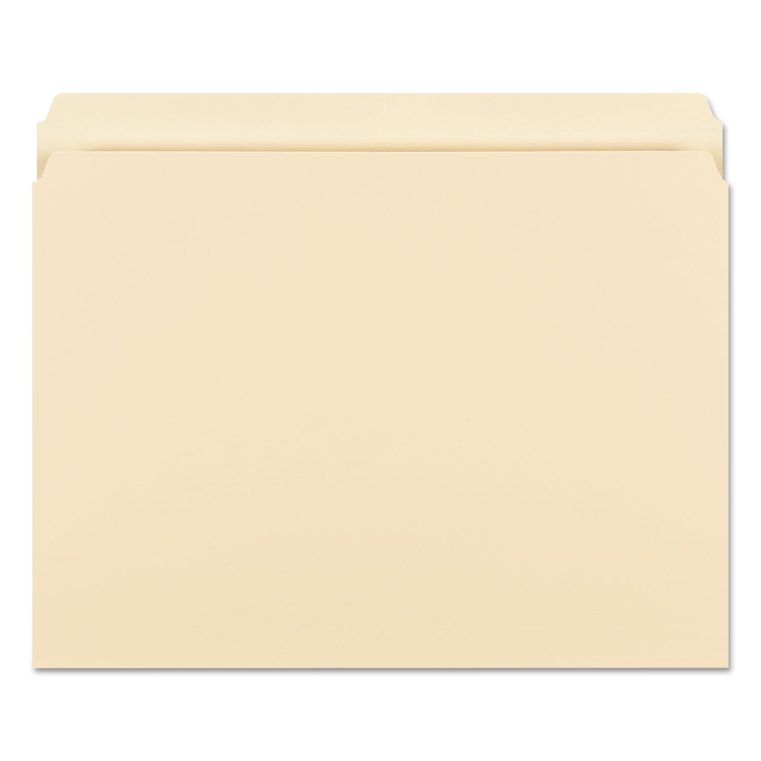 Manila File Folders, Straight Tabs, Letter Size, 0.75" Expansion, Manila, 100/Box - 