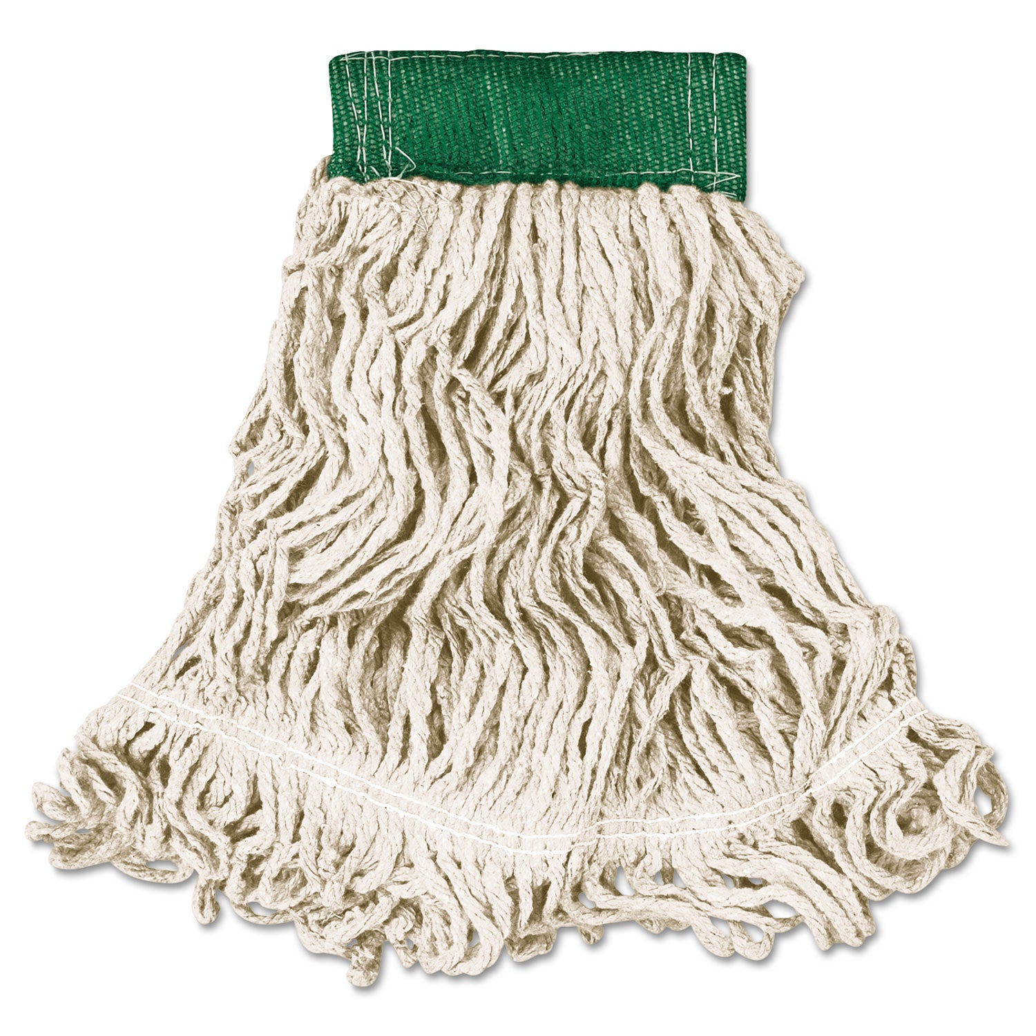 super-stitch-looped-end-wet-mop-head-cotton-synthetic-medium-green-white_rcpd252whi - 1