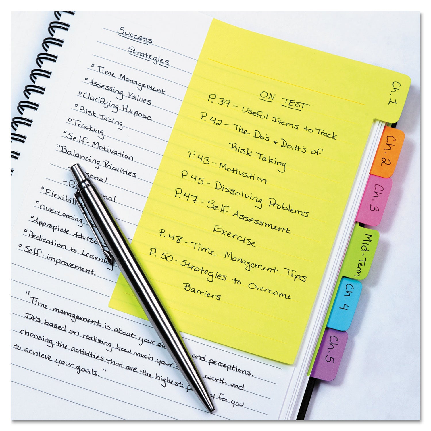 index-sticky-notes-6-tab-sets-note-ruled-4-x-6-assorted-colors-60-sheets-set-2-sets-pack_rtg29500 - 2