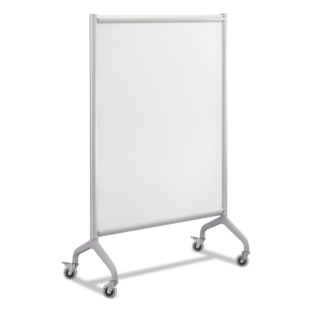 Rumba Full Panel Whiteboard Collaboration Screen, 36w x 16d x 54h, White/Gray - 