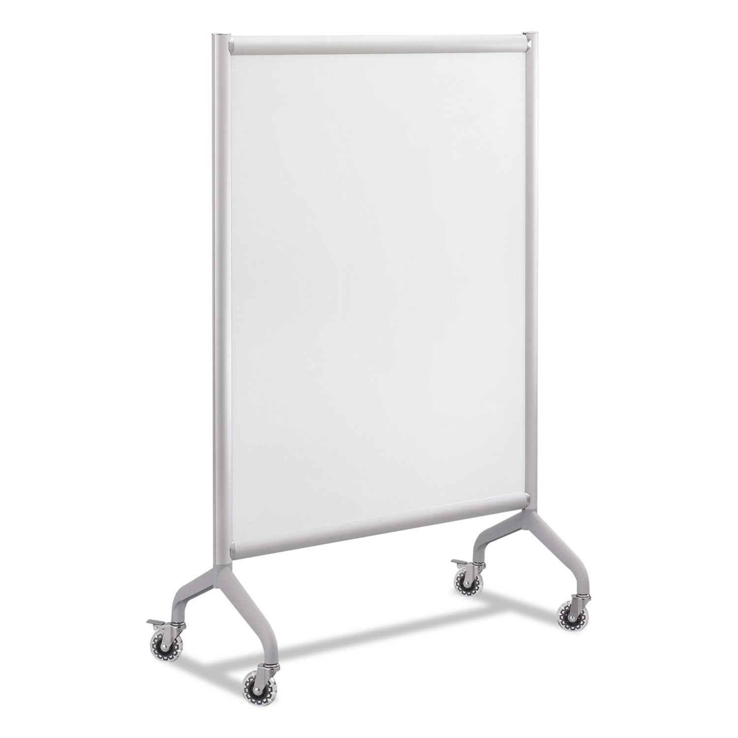 Rumba Full Panel Whiteboard Collaboration Screen, 36w x 16d x 54h, White/Gray - 