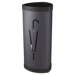Triangular Umbrella Stand, Steel/Plastic, 10.25w x 10.25d x 23.67h, Black - 