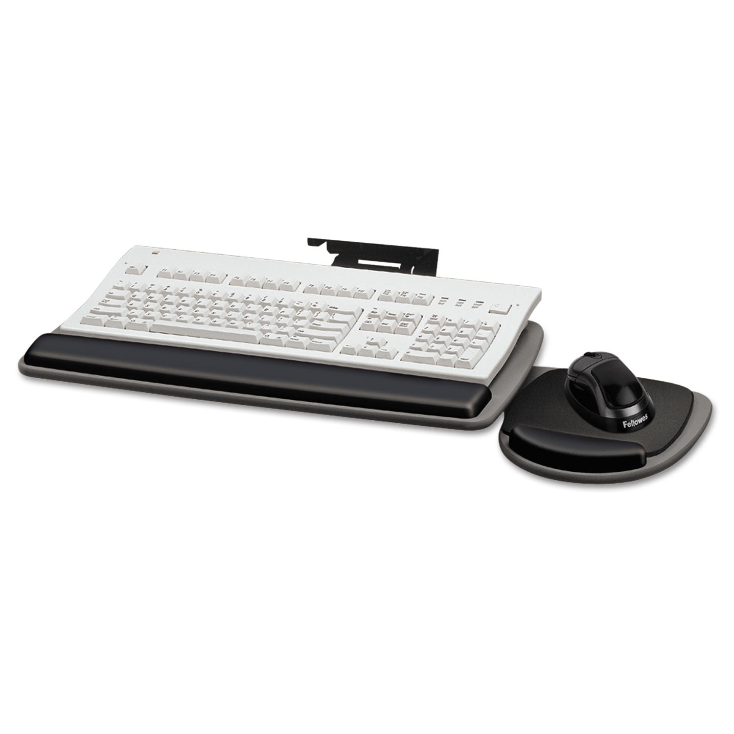 Adjustable Standard Keyboard Platform, 20.25w x 11.13d, Graphite/Black - 