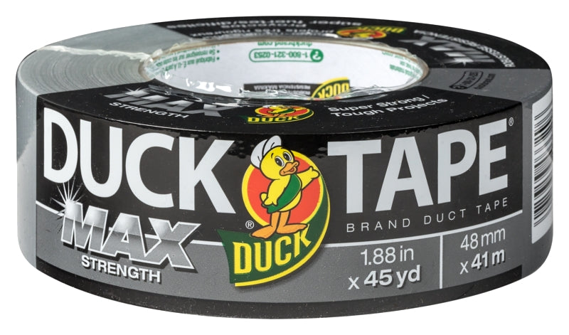 MAX Duct Tape, 3" Core, 1.88" x 45 yds, Silver