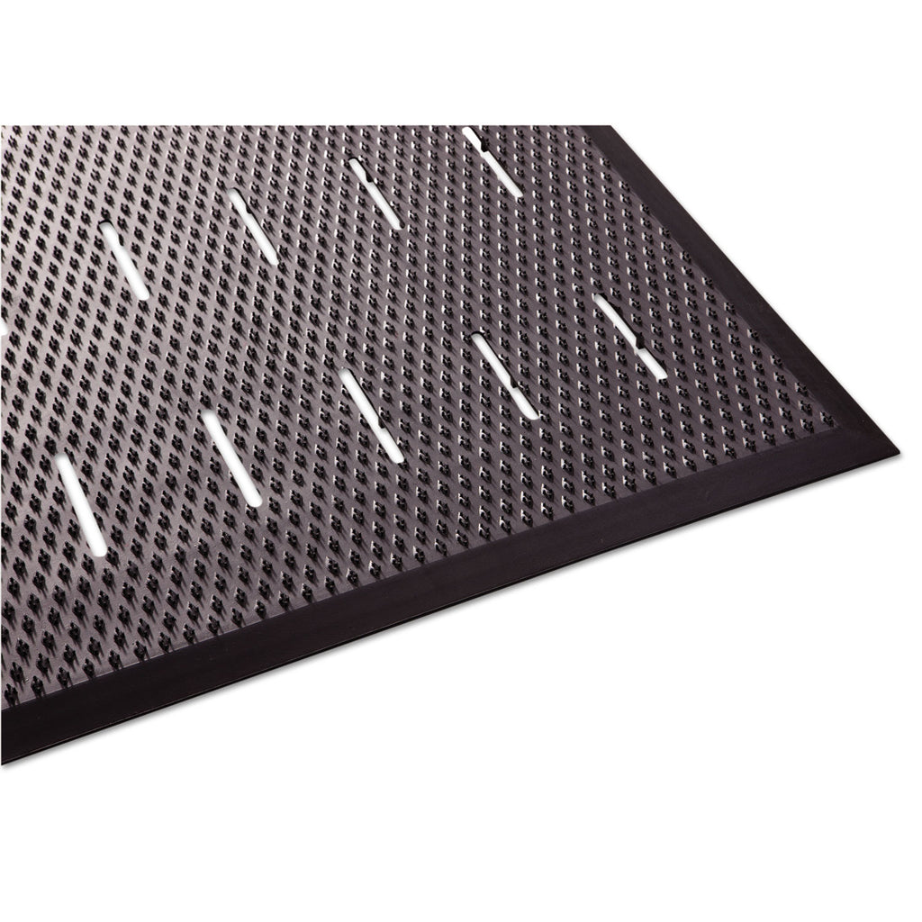 Free Flow Comfort Utility Floor Mat, 36 x 48, Black