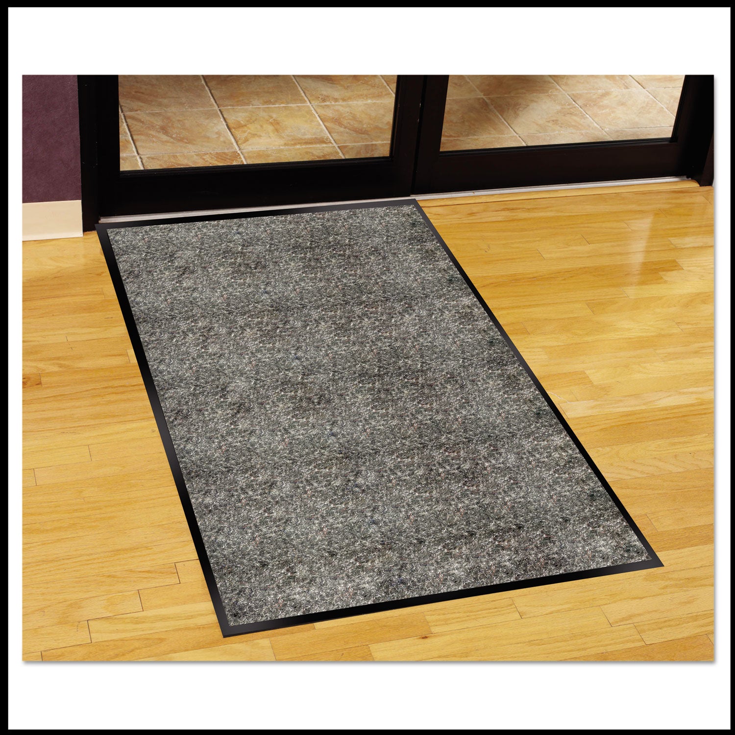 Silver Series Indoor Walk-Off Mat, Polypropylene, 36 x 60, Pepper/Salt - 