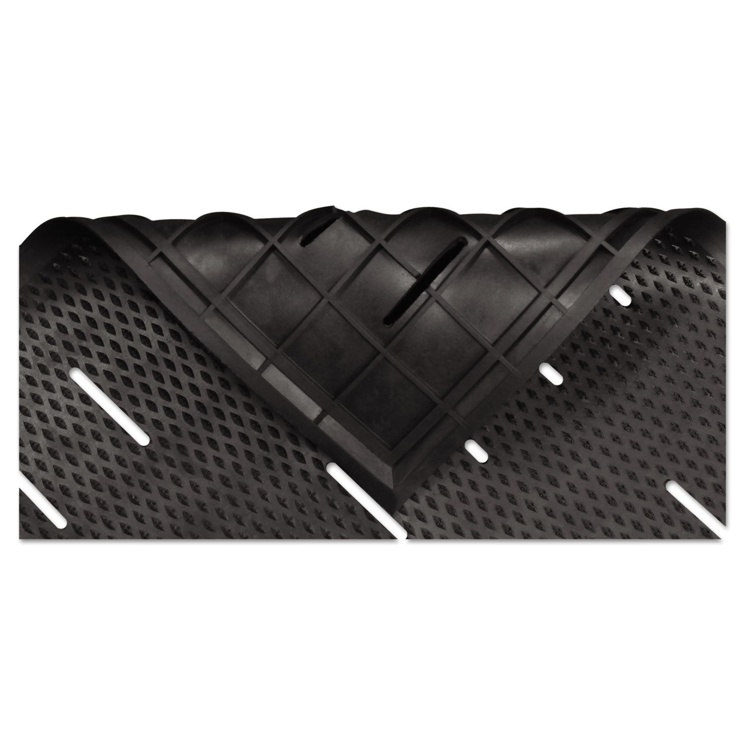 Free Flow Comfort Utility Floor Mat, 36 x 48, Black - 