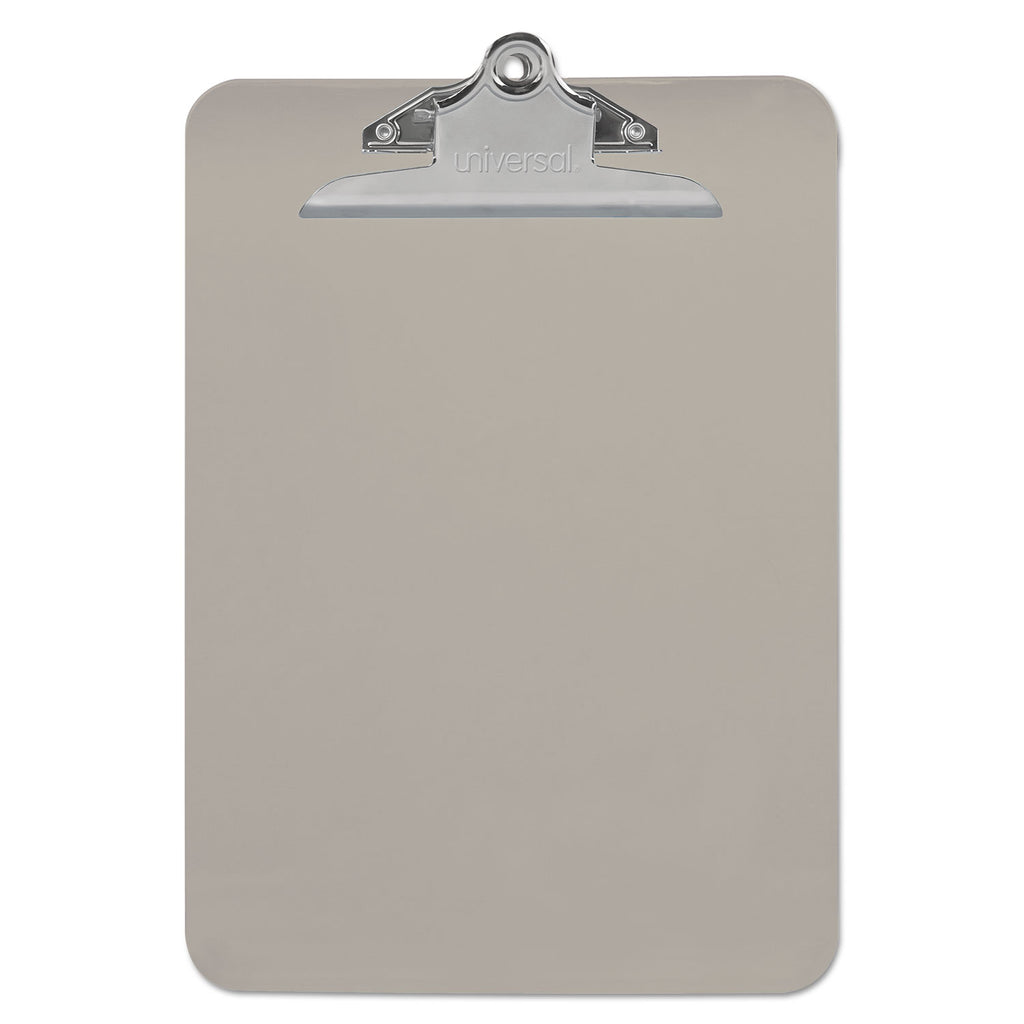Plastic Clipboard with High Capacity Clip, 1.25" Clip Capacity, Holds 8.5 x 11 Sheets, Translucent Black