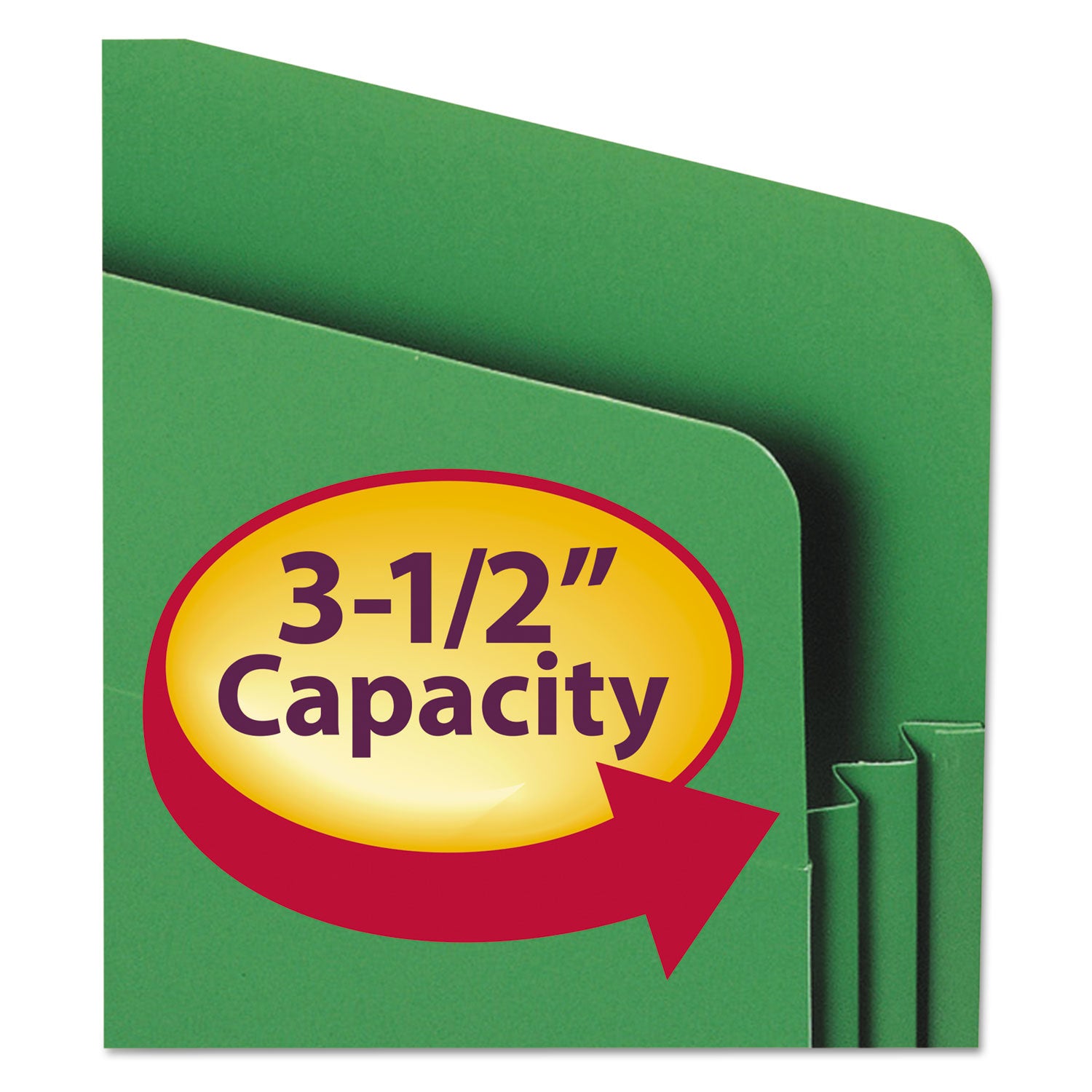 Poly Drop Front File Pockets, 3.5" Expansion, Letter Size, Assorted Colors, 4/Box