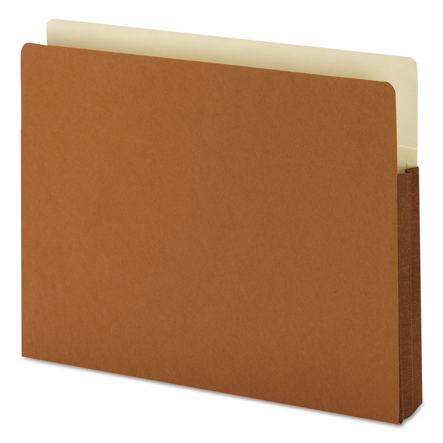 Redrope Drop-Front File Pockets with Fully Lined Gussets, 1.75" Expansion, Letter Size, Redrope, 25/Box - 