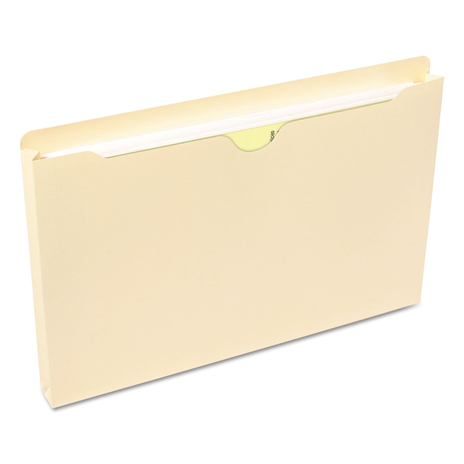 Manila File Jackets, 2-Ply Straight Tab, Legal Size, Manila, 50/Box - 