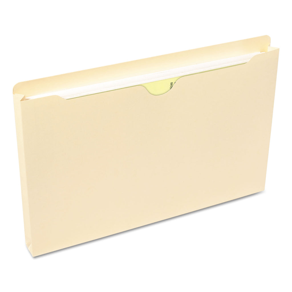Manila File Jackets, 2-Ply Straight Tab, Legal Size, Manila, 50/Box