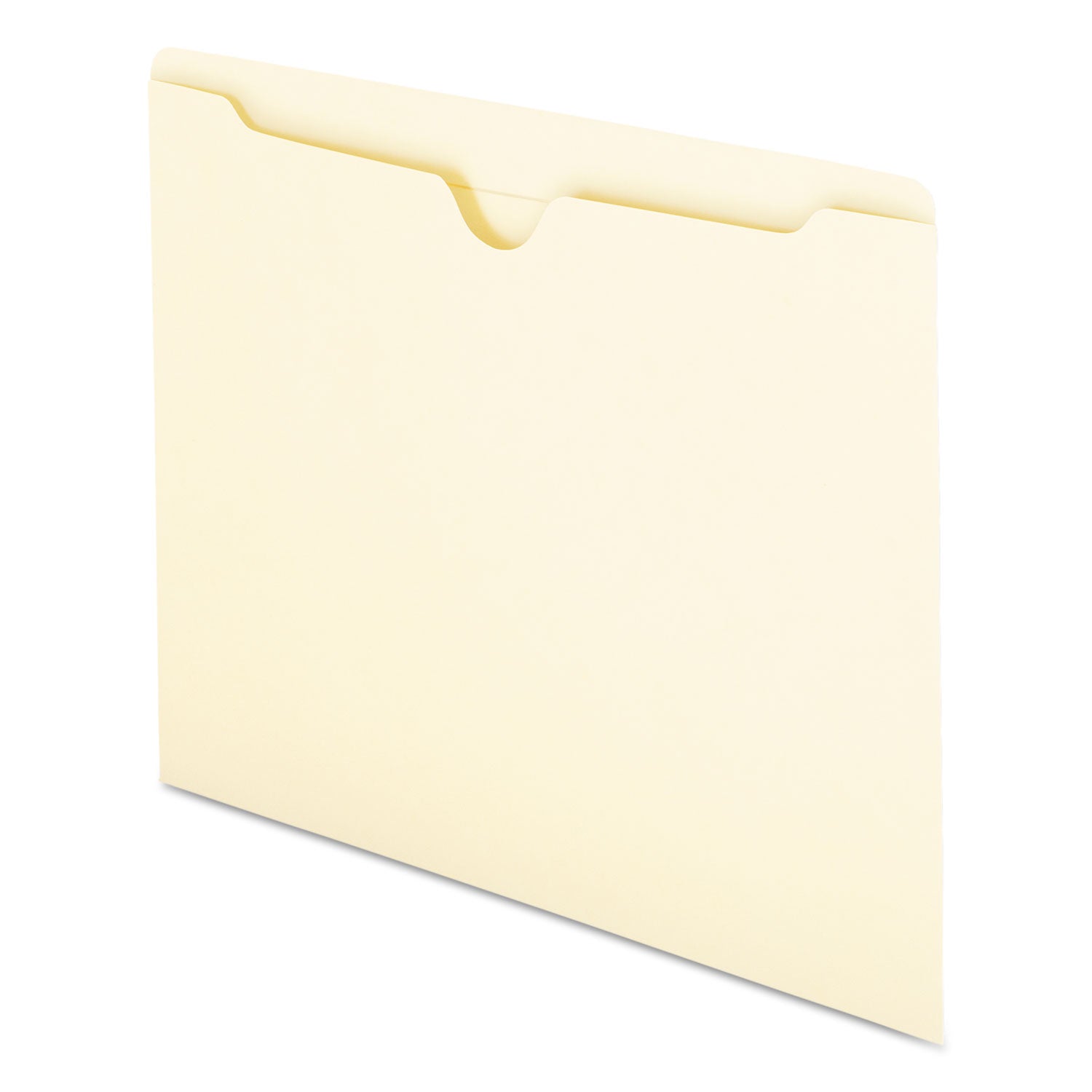 Manila File Jackets, 2-Ply Straight Tab, Letter Size, Manila, 100/Box - 