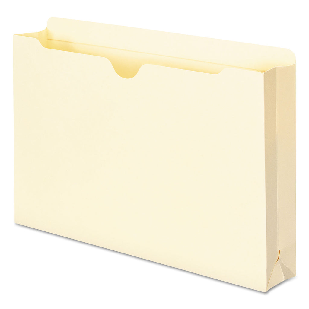 Manila File Jackets, 2-Ply Straight Tab, Legal Size, Manila, 50/Box - 