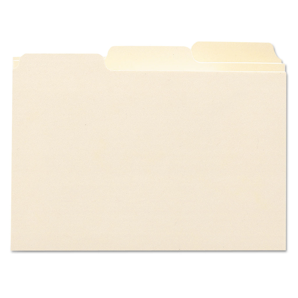 manila-card-guides-1-3-cut-top-tab-blank-4-x-6-manila-100-box_smd56030 - 1