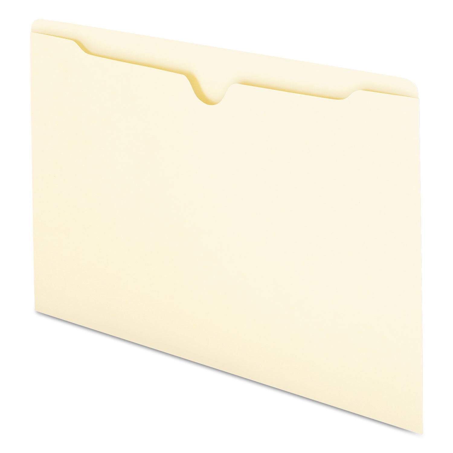 Manila File Jackets, 1-Ply Straight Tab, Legal Size, Manila, 100/Box - 