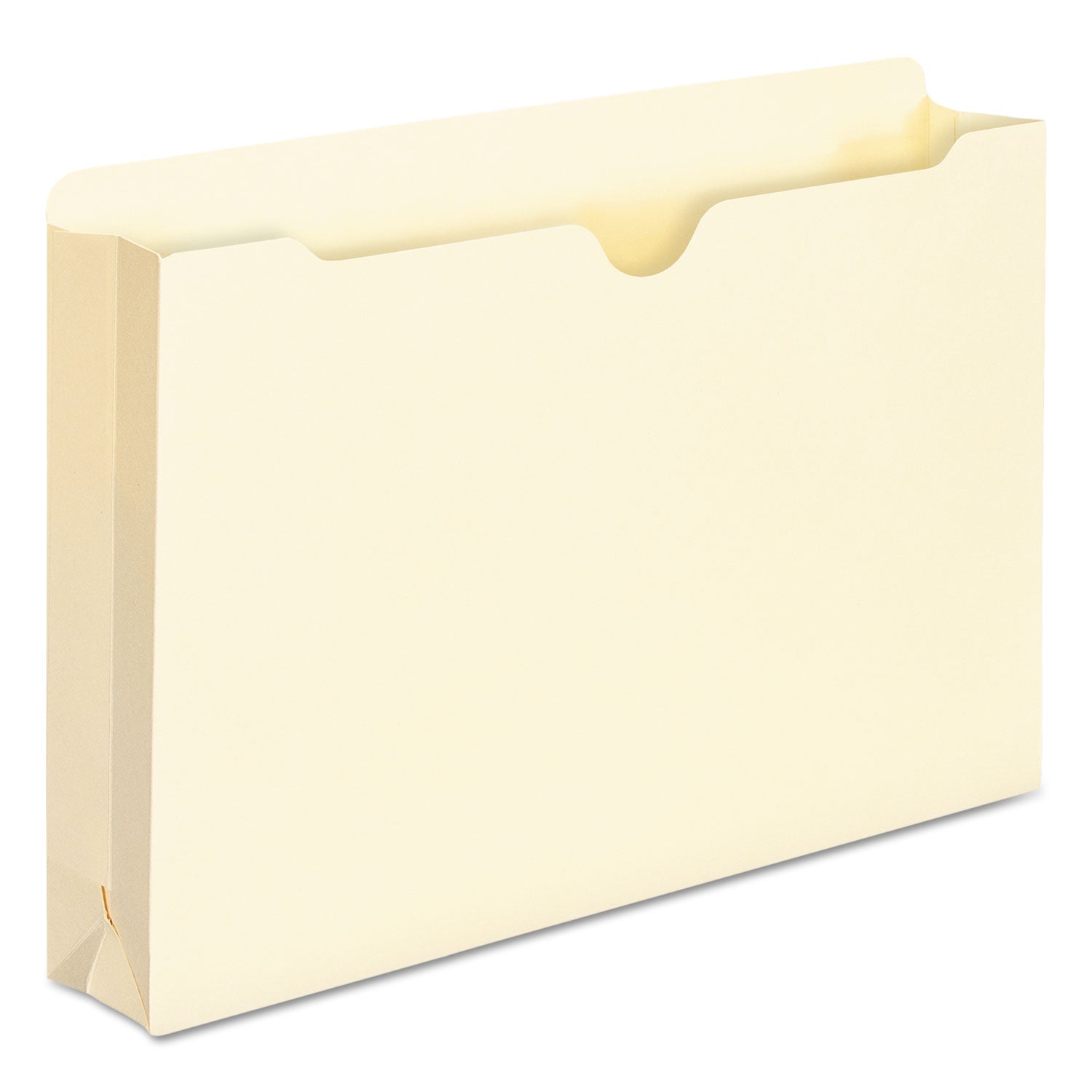 Manila File Jackets, 1-Ply Straight Tab, Legal Size, Manila, 50/Box - 