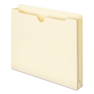 Manila File Jackets, 2-Ply Straight Tab, Letter Size, Manila, 50/Box - 
