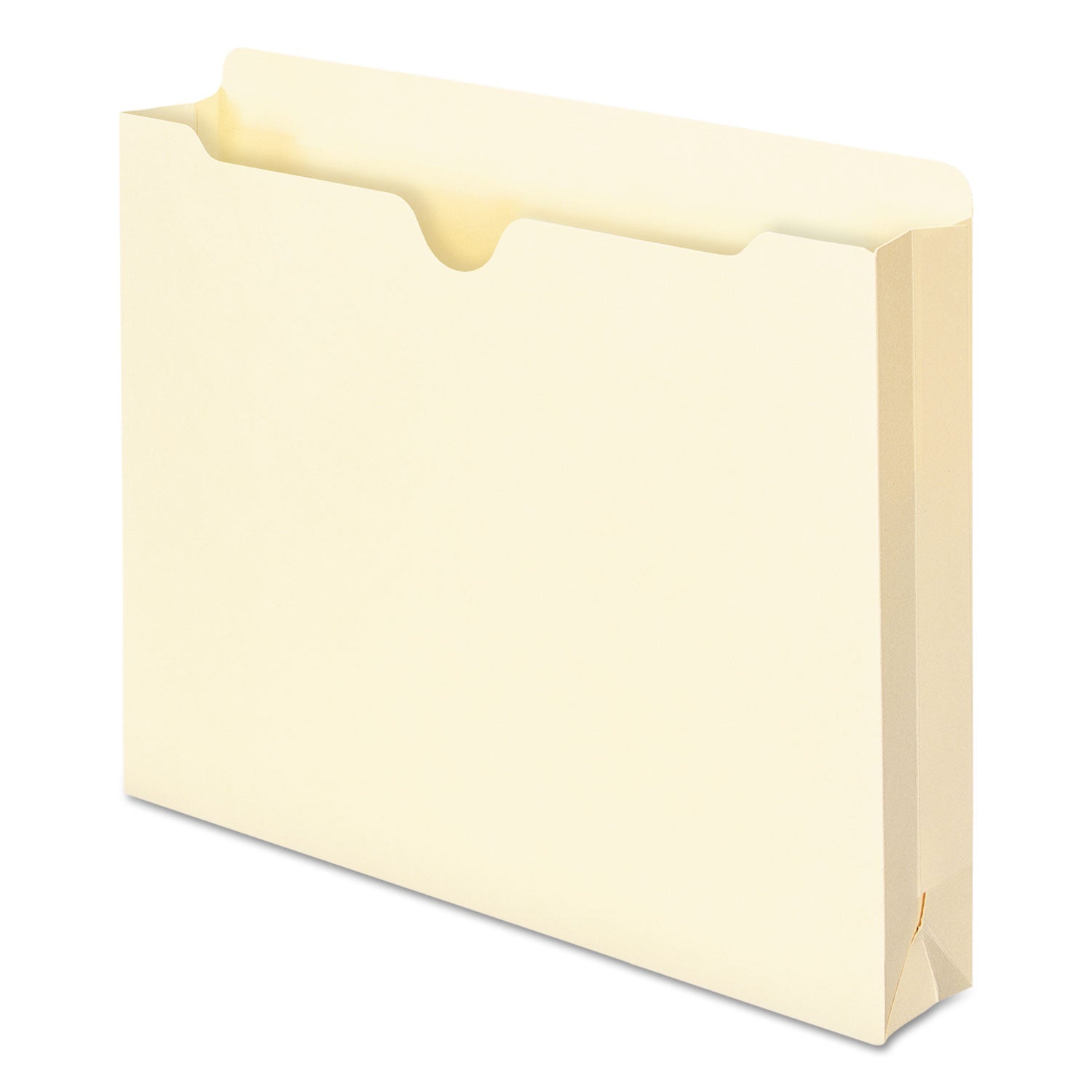 Manila File Jackets, 1-Ply Straight Tab, Letter Size, Manila, 50/Box - 