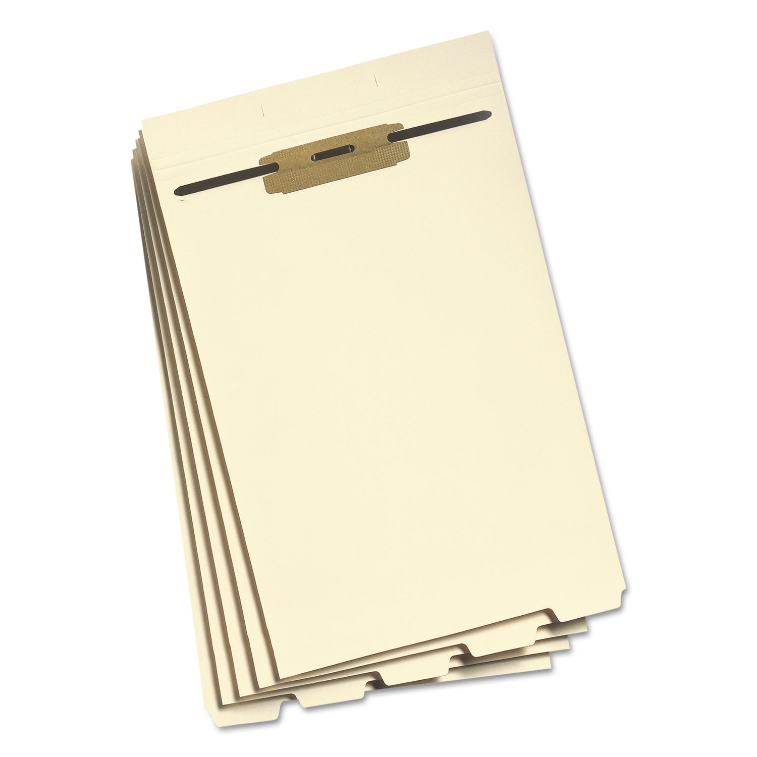 Stackable Folder Dividers with Fasteners, 1/5-Cut Bottom Tab, 1 Fastener, Legal Size, Manila, 4 Dividers/Set, 50 Sets - 
