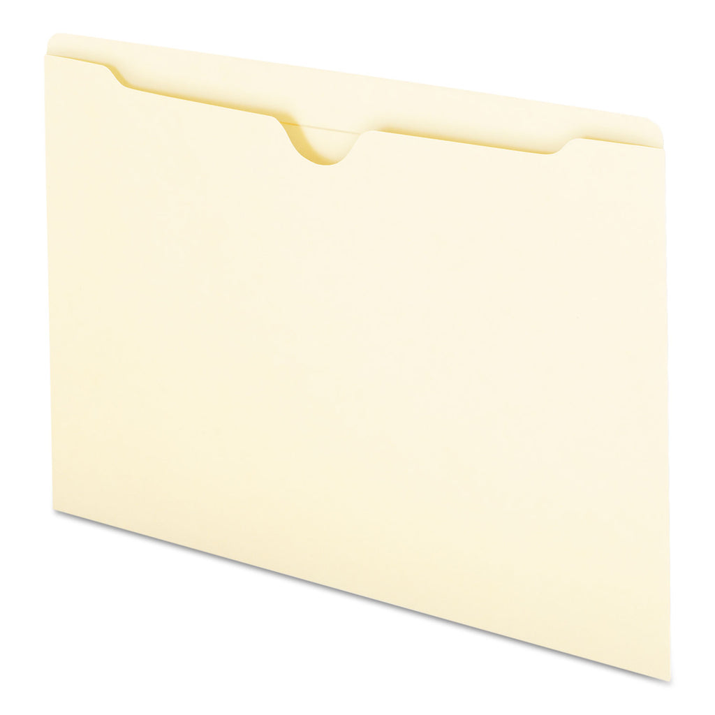 Manila File Jackets, 2-Ply Straight Tab, Legal Size, Manila, 100/Box - 