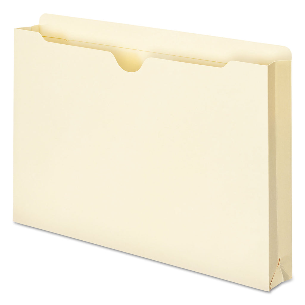 Manila File Jackets, 2-Ply Straight Tab, Legal Size, Manila, 50/Box - 