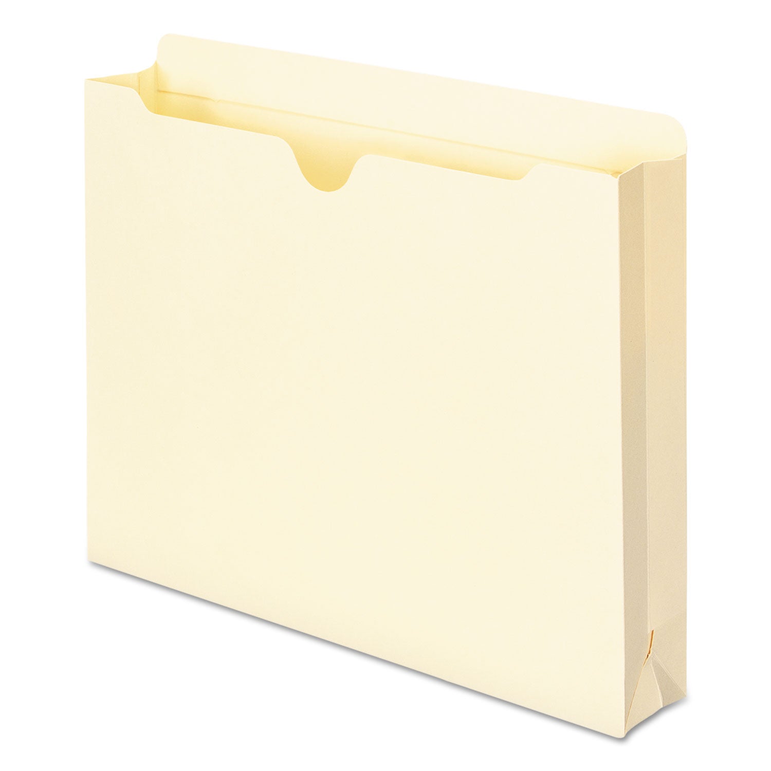 Manila File Jackets, 2-Ply Straight Tab, Letter Size, Manila, 50/Box - 