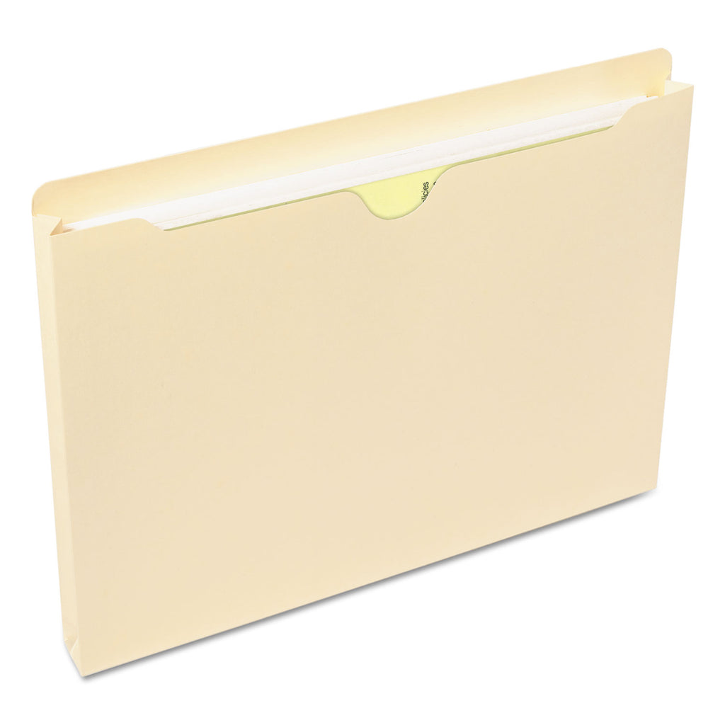 Manila File Jackets, 2-Ply Straight Tab, Letter Size, Manila, 50/Box - 