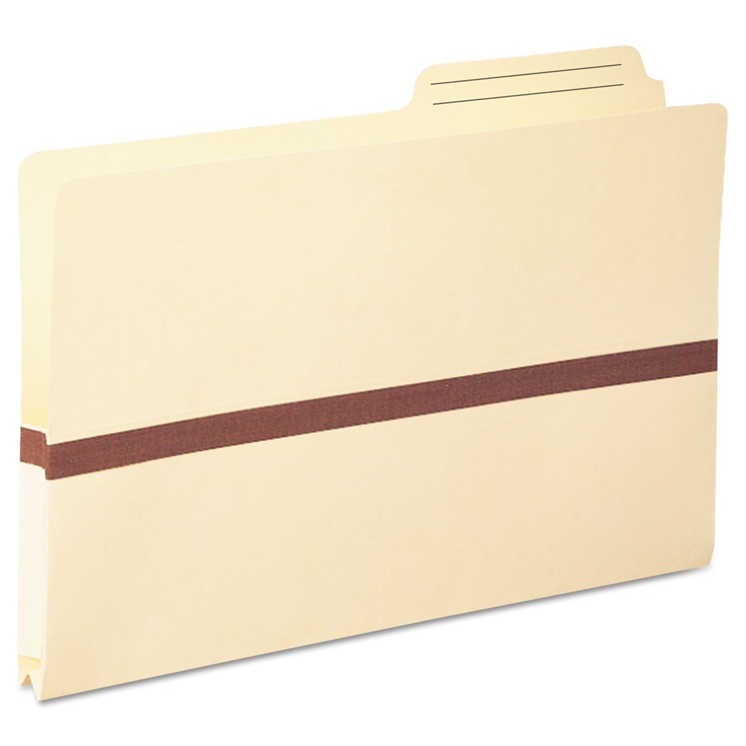 Manila File Pockets, 1" Expansion, Legal Size, Manila - 