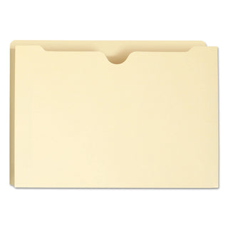 Manila File Jackets, 1-Ply Straight Tab, Legal Size, Manila, 50/Box - 