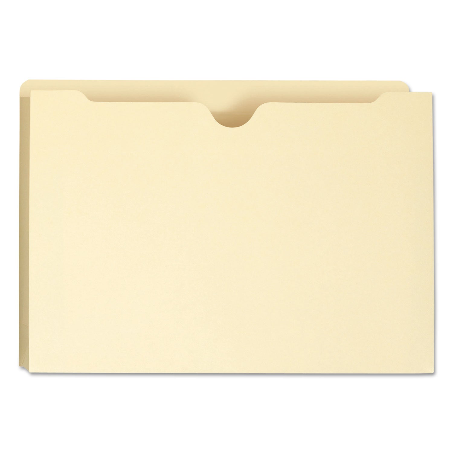 Manila File Jackets, 1-Ply Straight Tab, Legal Size, Manila, 50/Box - 