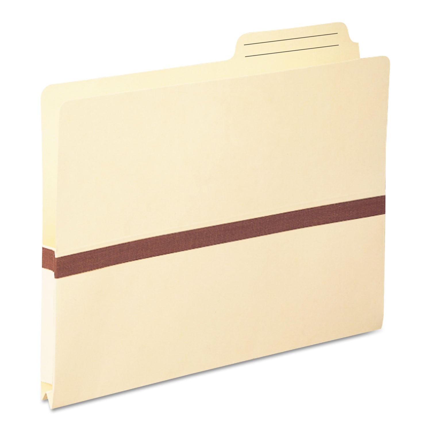 Manila File Pockets, 1" Expansion, Letter Size, Manila - 